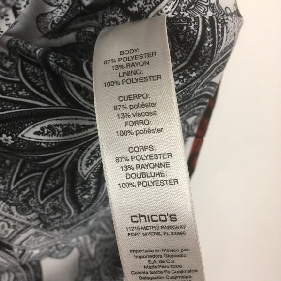 Chicos Medium Elegant Brocade Blazer Jacket Renaissance Red Black Beaded lined - Picture 6 of 8